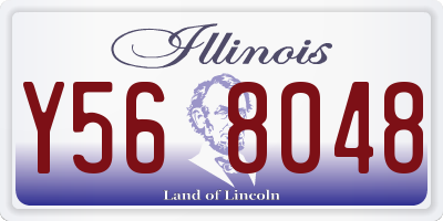 IL license plate Y568048