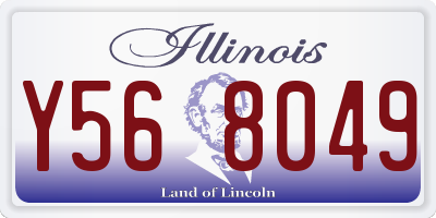 IL license plate Y568049