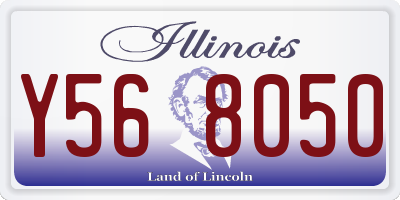 IL license plate Y568050