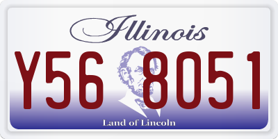 IL license plate Y568051