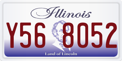 IL license plate Y568052