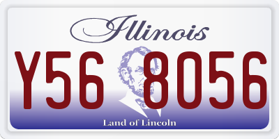 IL license plate Y568056