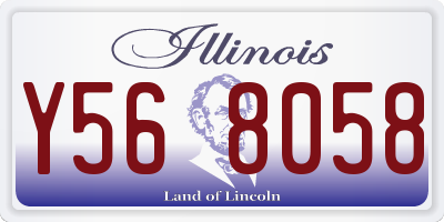 IL license plate Y568058