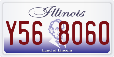 IL license plate Y568060