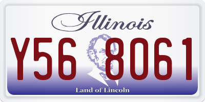 IL license plate Y568061