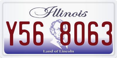 IL license plate Y568063