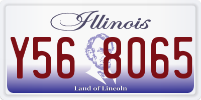 IL license plate Y568065