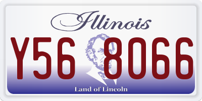 IL license plate Y568066