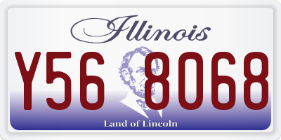 IL license plate Y568068