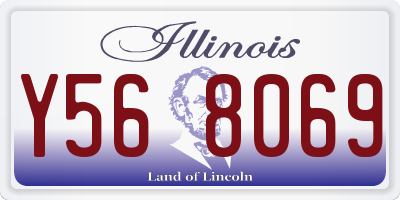 IL license plate Y568069