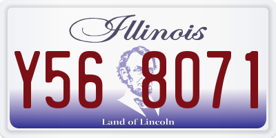 IL license plate Y568071