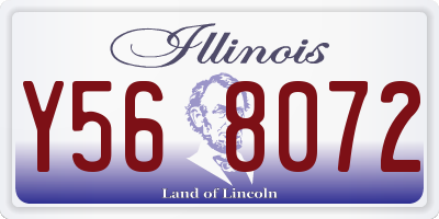 IL license plate Y568072