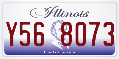 IL license plate Y568073