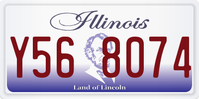 IL license plate Y568074
