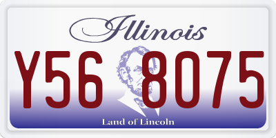 IL license plate Y568075