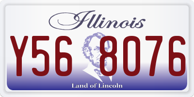 IL license plate Y568076