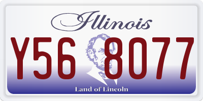 IL license plate Y568077