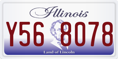 IL license plate Y568078