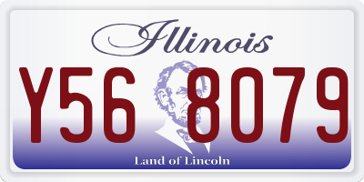 IL license plate Y568079