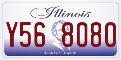 IL license plate Y568080