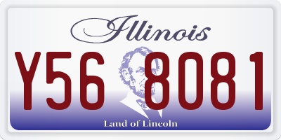 IL license plate Y568081
