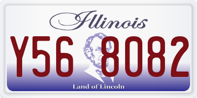 IL license plate Y568082