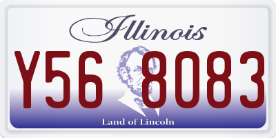 IL license plate Y568083