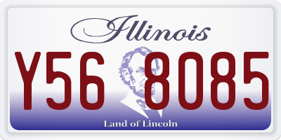 IL license plate Y568085