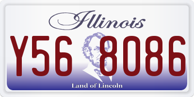 IL license plate Y568086