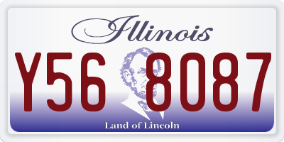 IL license plate Y568087