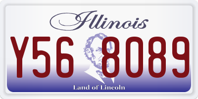 IL license plate Y568089