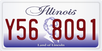 IL license plate Y568091