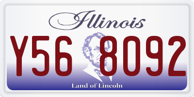 IL license plate Y568092