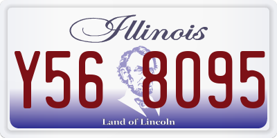 IL license plate Y568095