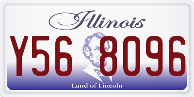 IL license plate Y568096