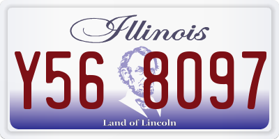 IL license plate Y568097