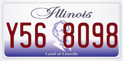 IL license plate Y568098