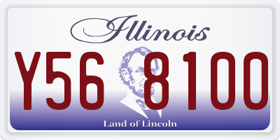 IL license plate Y568100