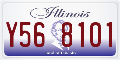 IL license plate Y568101