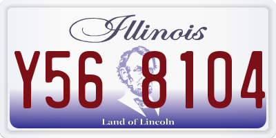 IL license plate Y568104