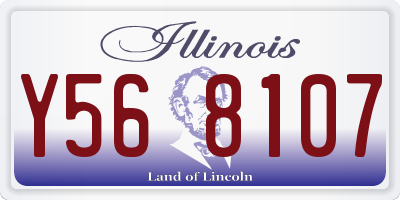 IL license plate Y568107