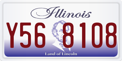 IL license plate Y568108