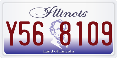 IL license plate Y568109