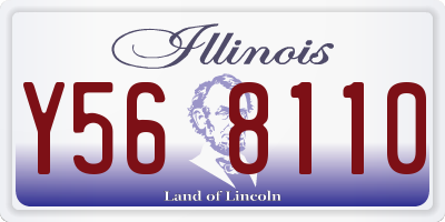 IL license plate Y568110