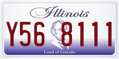IL license plate Y568111
