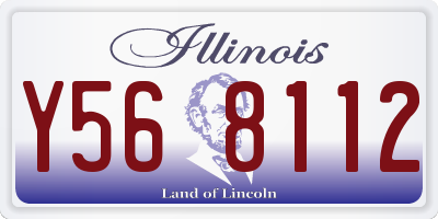 IL license plate Y568112