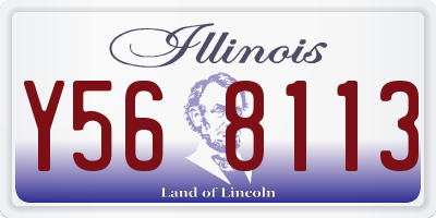 IL license plate Y568113