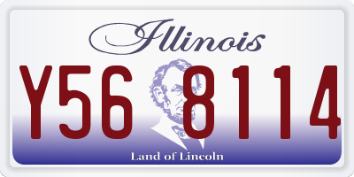 IL license plate Y568114