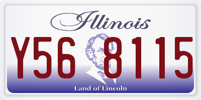 IL license plate Y568115