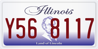 IL license plate Y568117